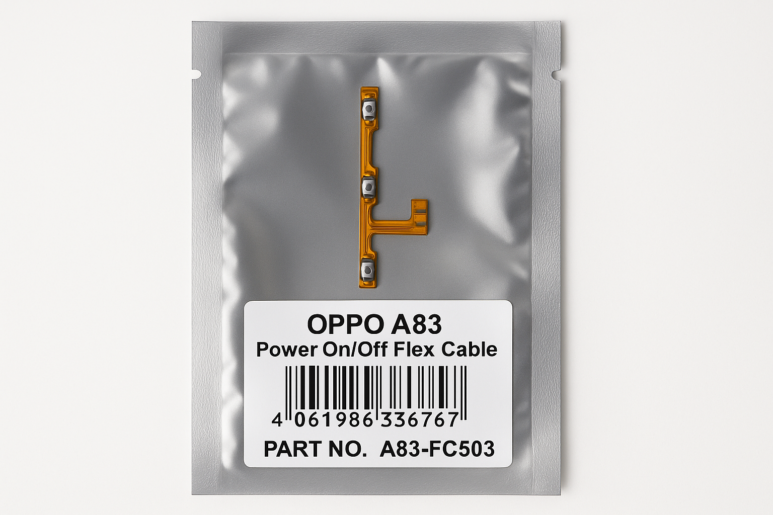 Oppo A83 Power Flex Cable - Professional Packaging