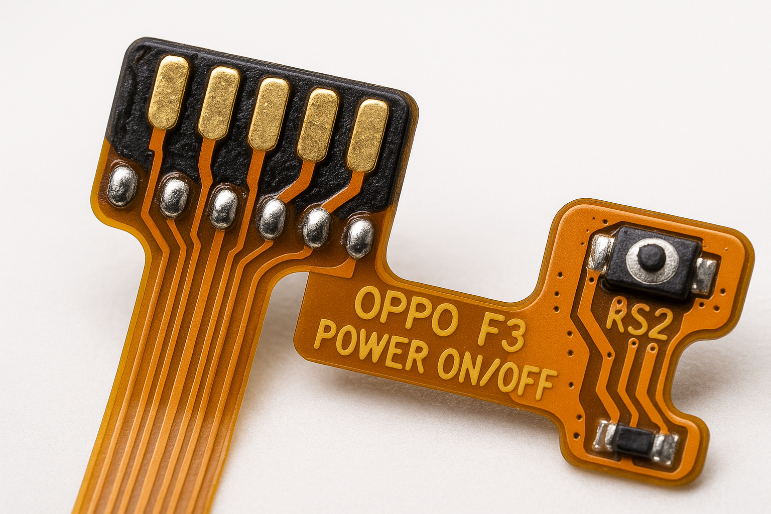 Oppo F3 Power Flex Cable - Connector Detail
