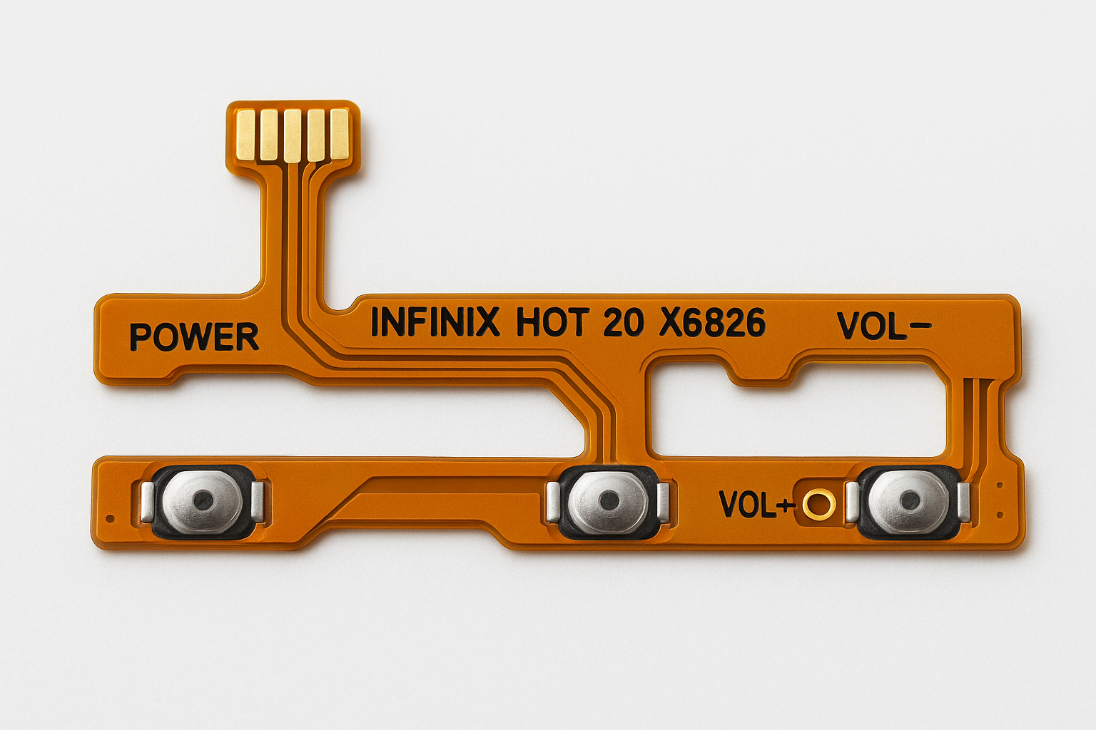 Infinix Hot 20 X6826 Power Volume Flex Cable