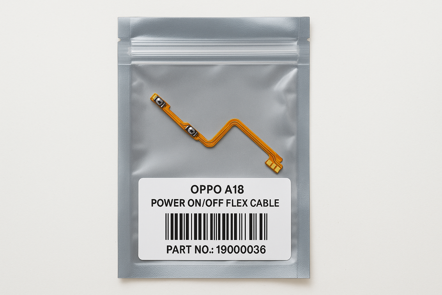 Oppo A18 Power Flex Cable - Professional Packaging