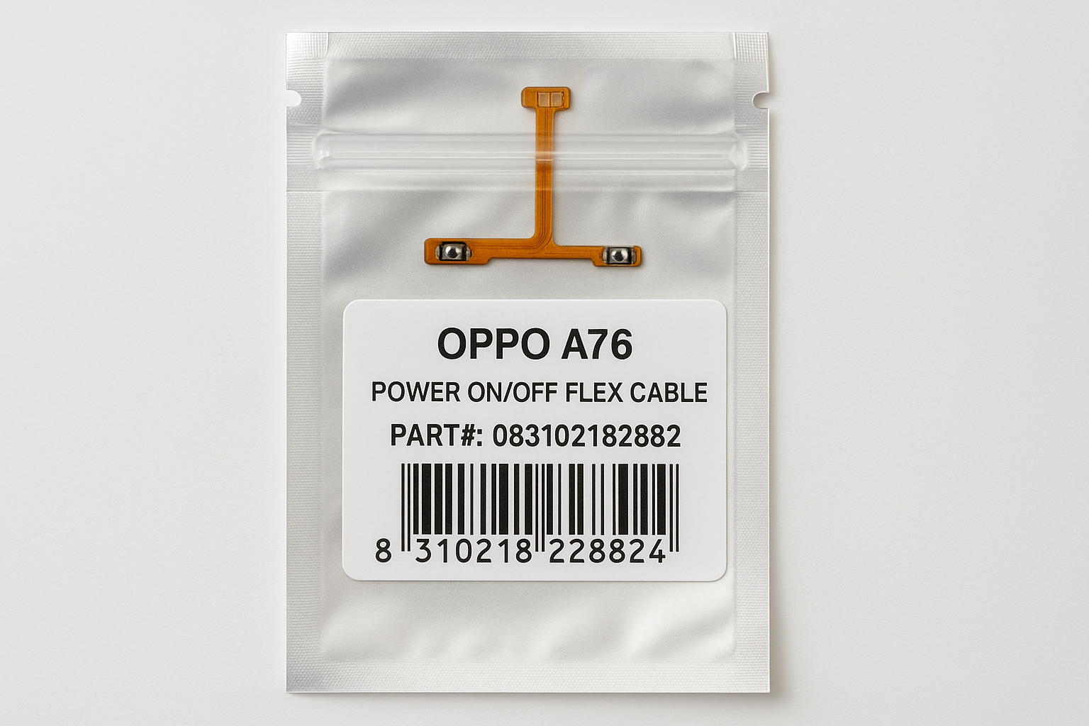 Oppo A76 Power Flex Cable - Professional Packaging