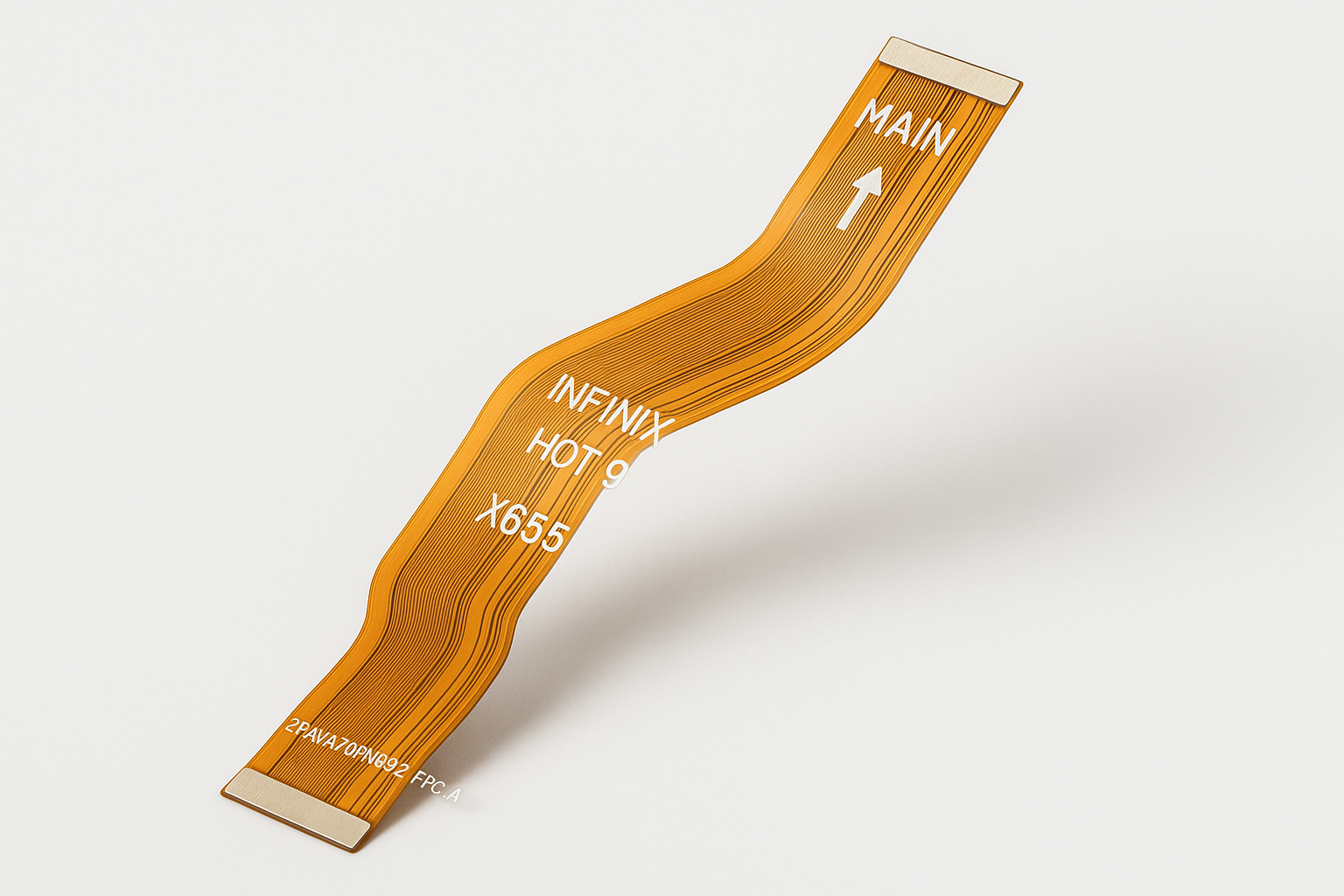 Infinix Hot 9 X655 Main Flex Cable Angled View