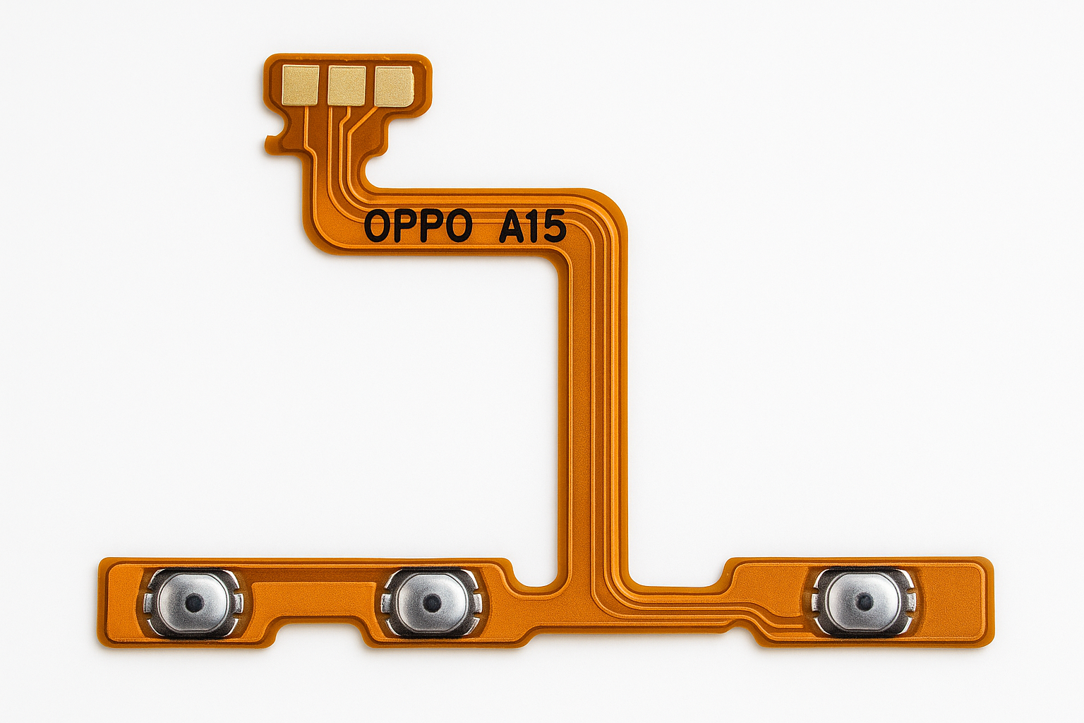 Professional product photo of Oppo A15 power on/off flex cable