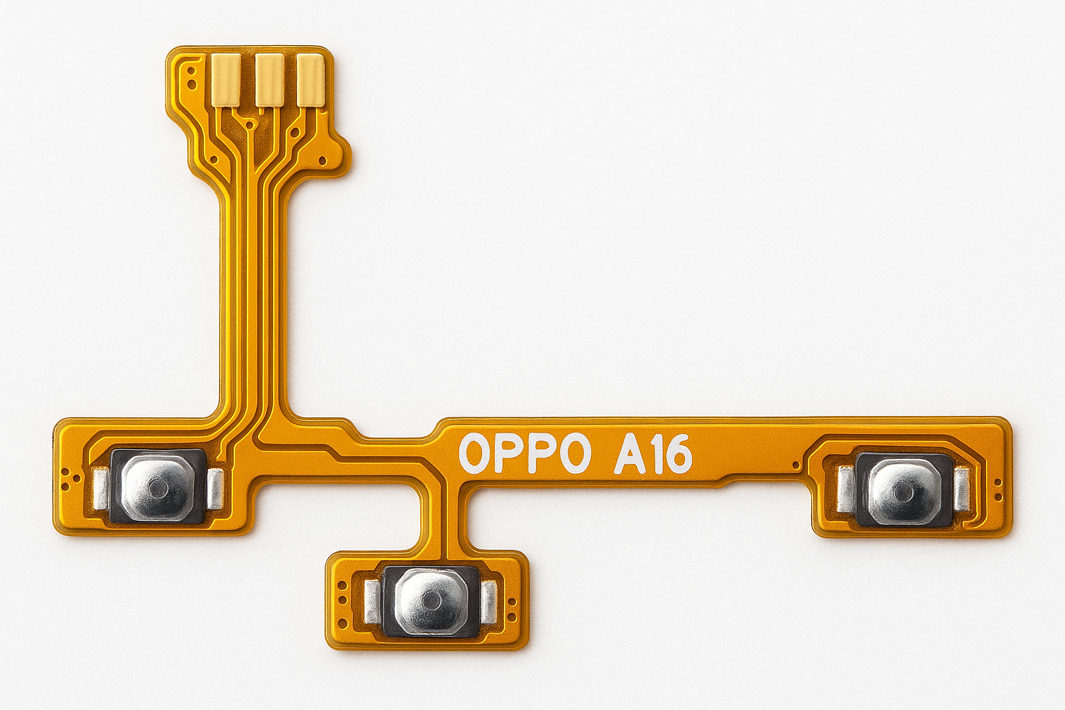 Professional product photo of Oppo A16 power on/off flex cable