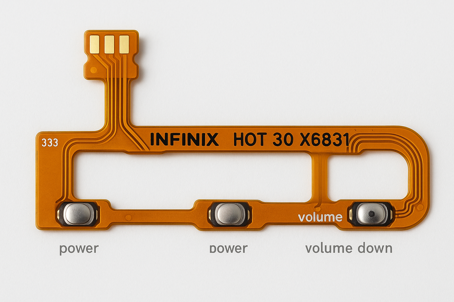 Infinix Hot 30 X6831 Power Volume Flex Cable