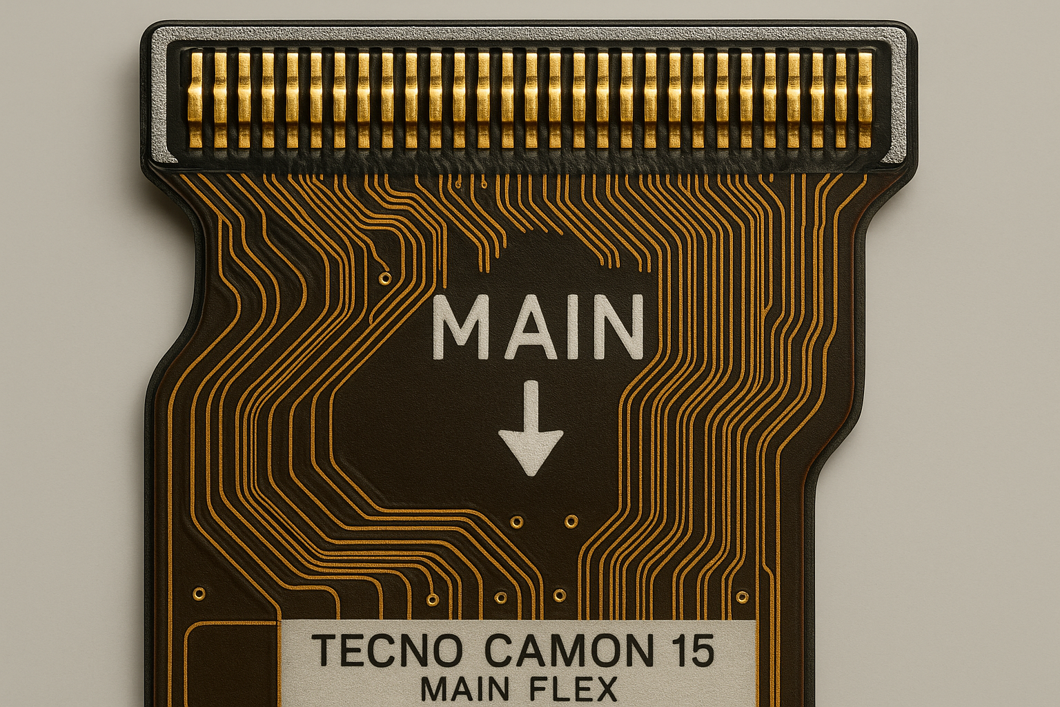 Tecno Camon 15 Main Flex Cable - Detailed Close-up