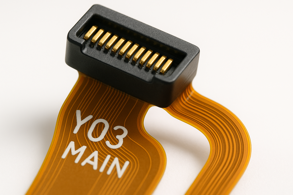 Y03 Main Flex Cable - Connector Close-up