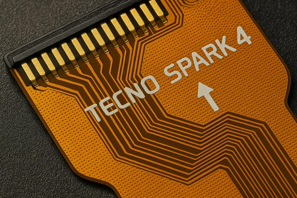 Tecno Spark 4 Main Flex Cable - Detailed Close-up