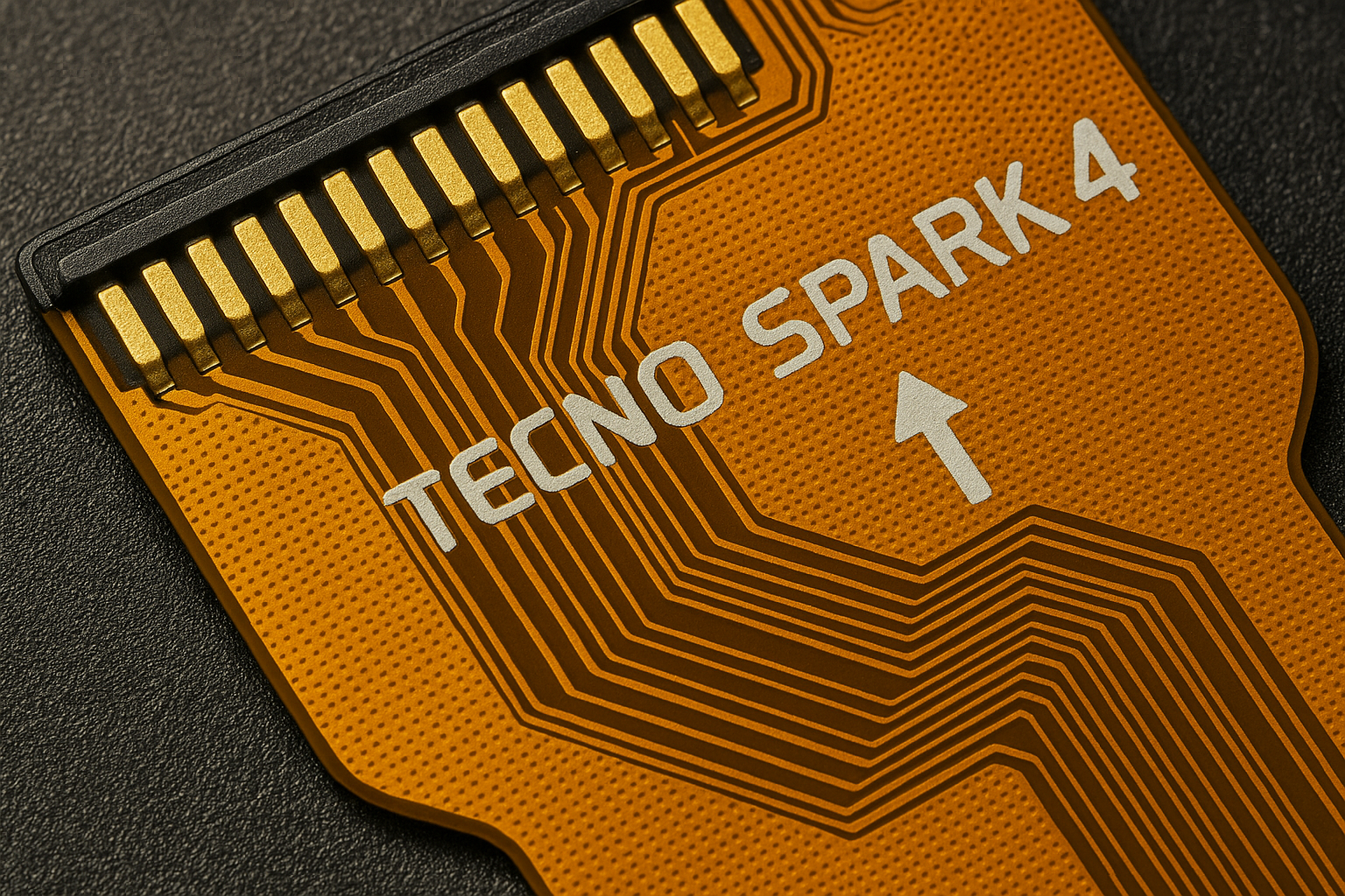 Tecno Spark 4 Main Flex Cable - Detailed Close-up