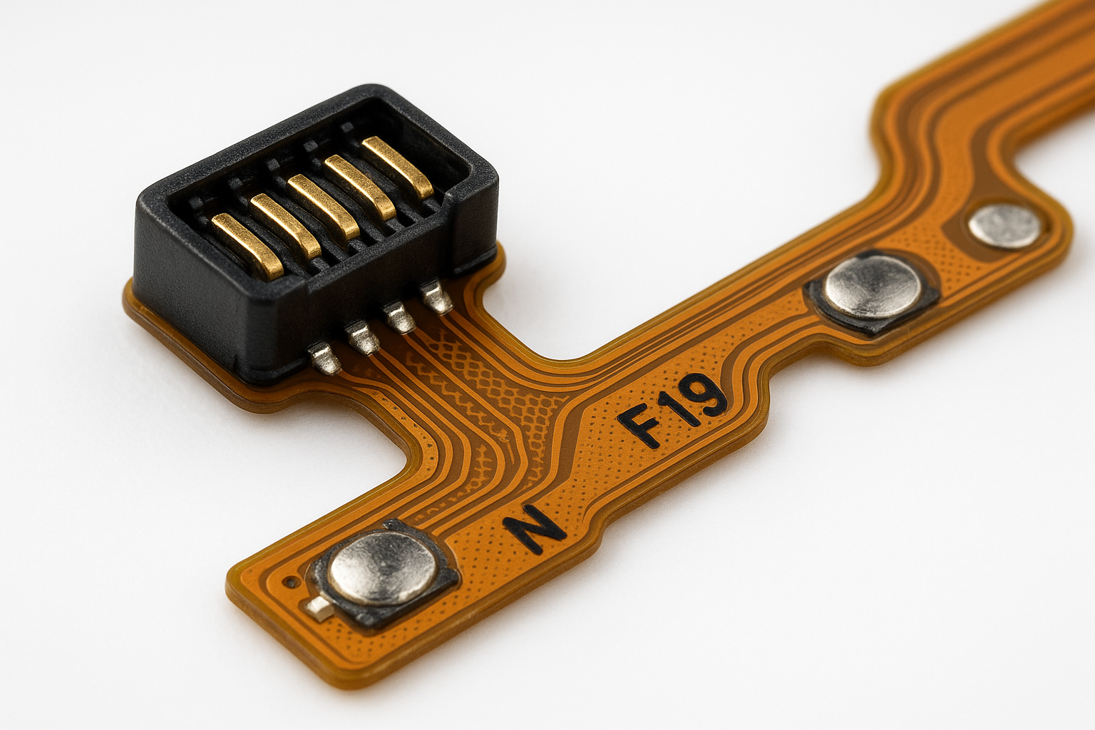 Oppo F19 Volume Flex Cable - Connector Detail