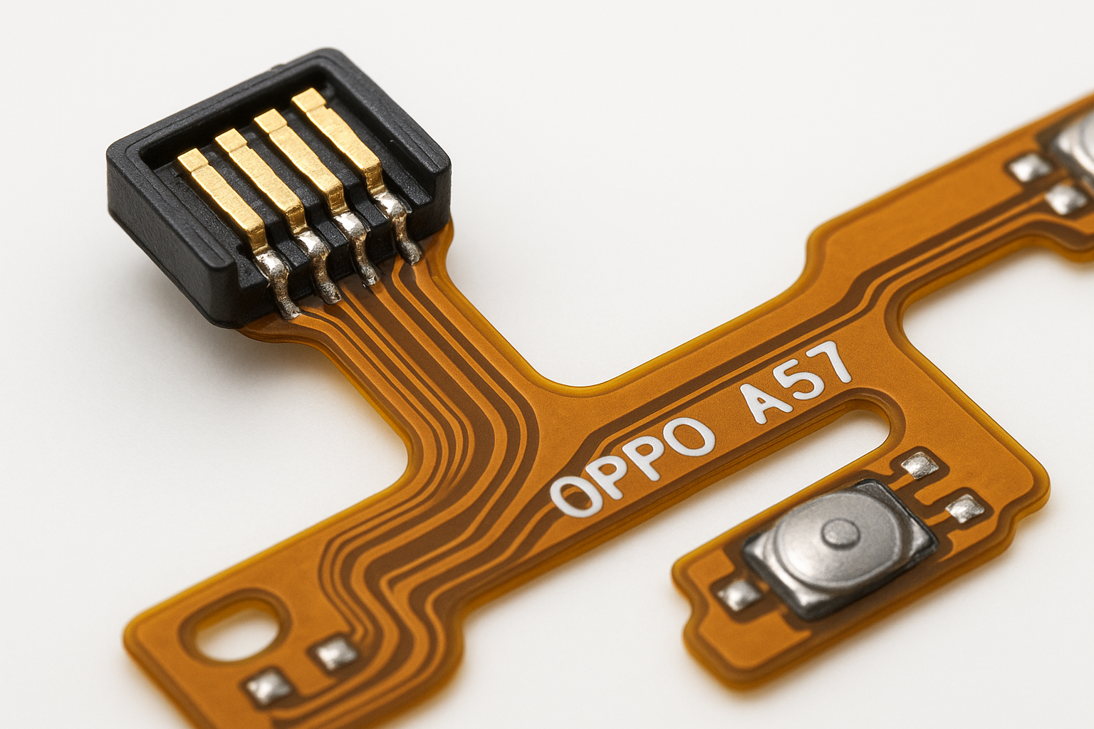 Oppo A57 Volume Flex Cable - Connector Detail