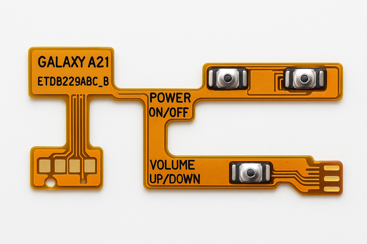 Samsung A21 Simple Power On/Off + Volume Flex Cable