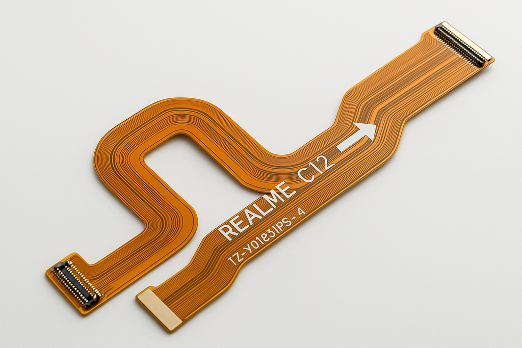 Realme C12 Main Flex Cable Angled View