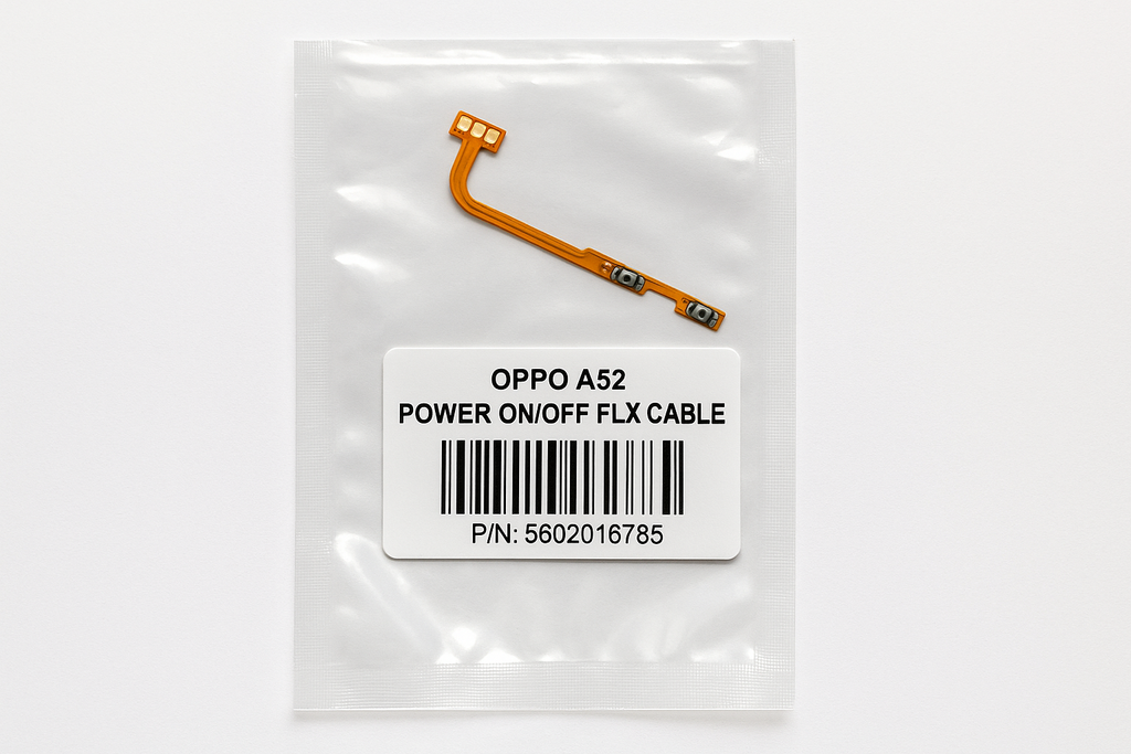 Oppo A52 Power Flex Cable - Professional Packaging