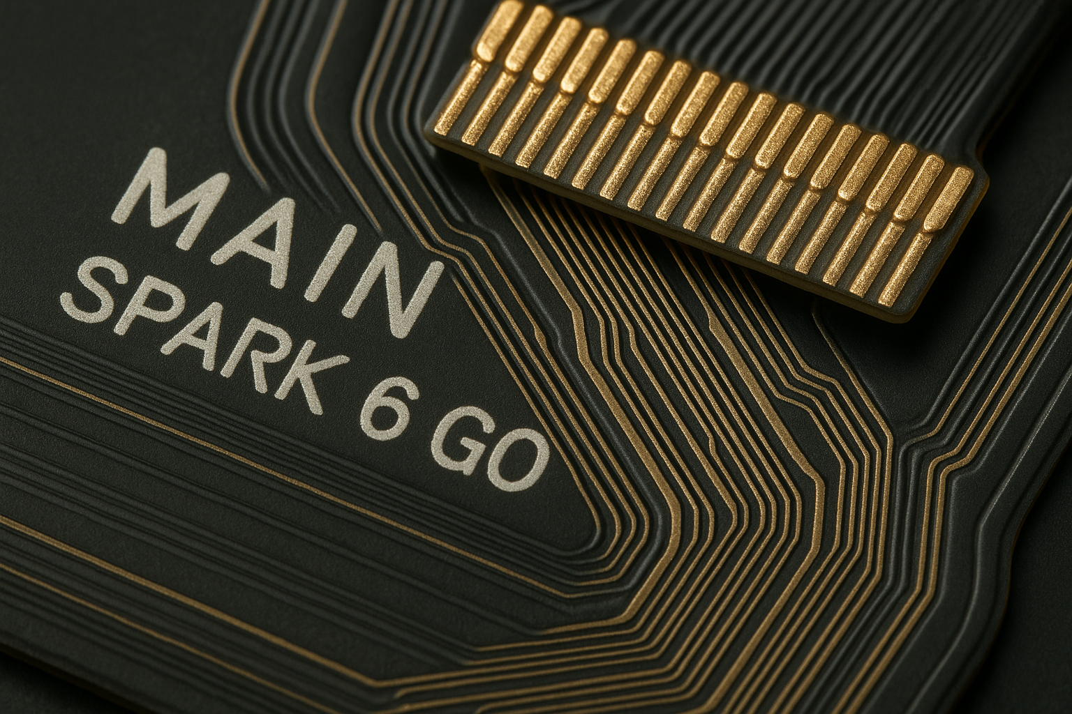 Tecno Spark 6 Go Main Flex Cable - Detailed Close-up