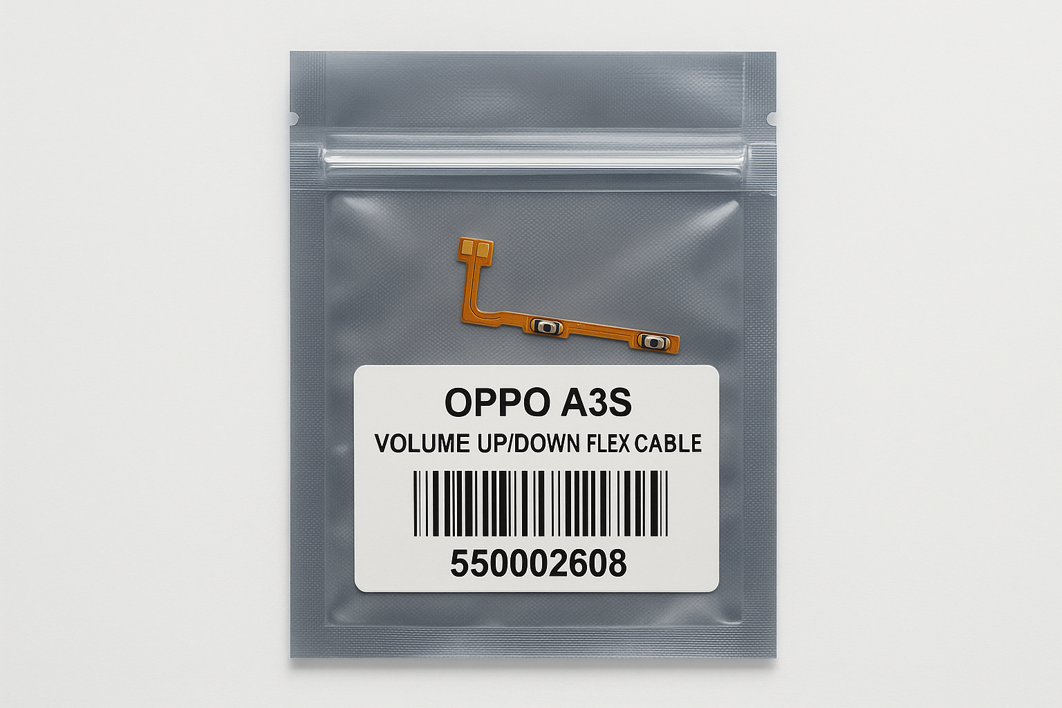 Oppo A3S Volume Flex Cable - Professional Packaging