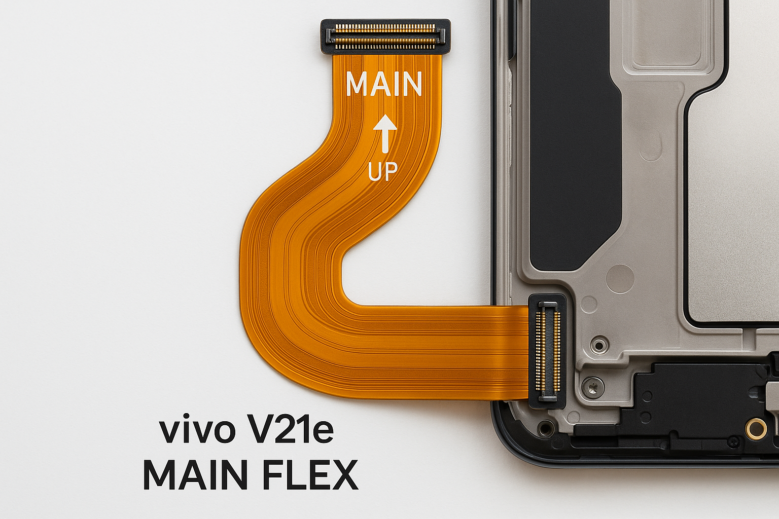 Vivo V21E Flex Cable Installation View