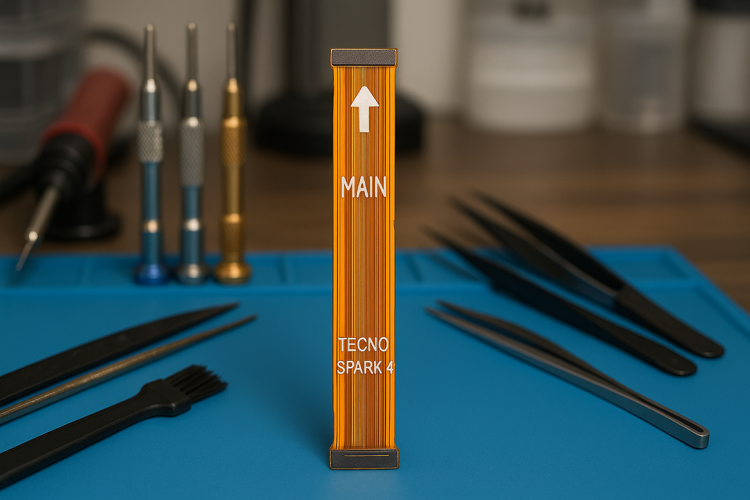 Tecno Spark 4 Main Flex Cable - Workshop Setting
