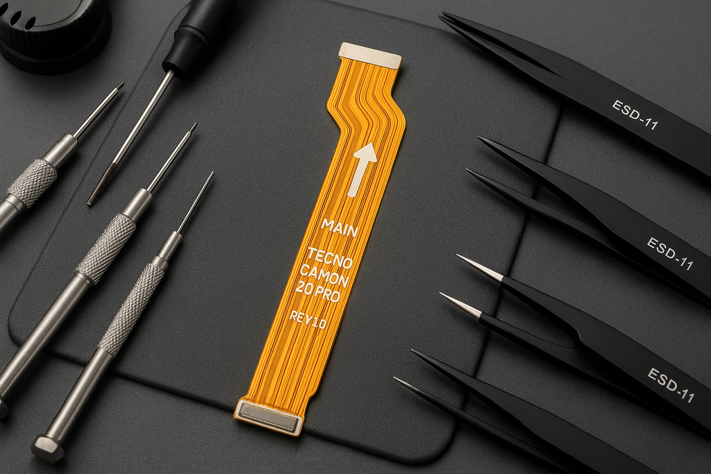 Tecno Camon 20 Pro Main Flex Cable - Workshop Setting
