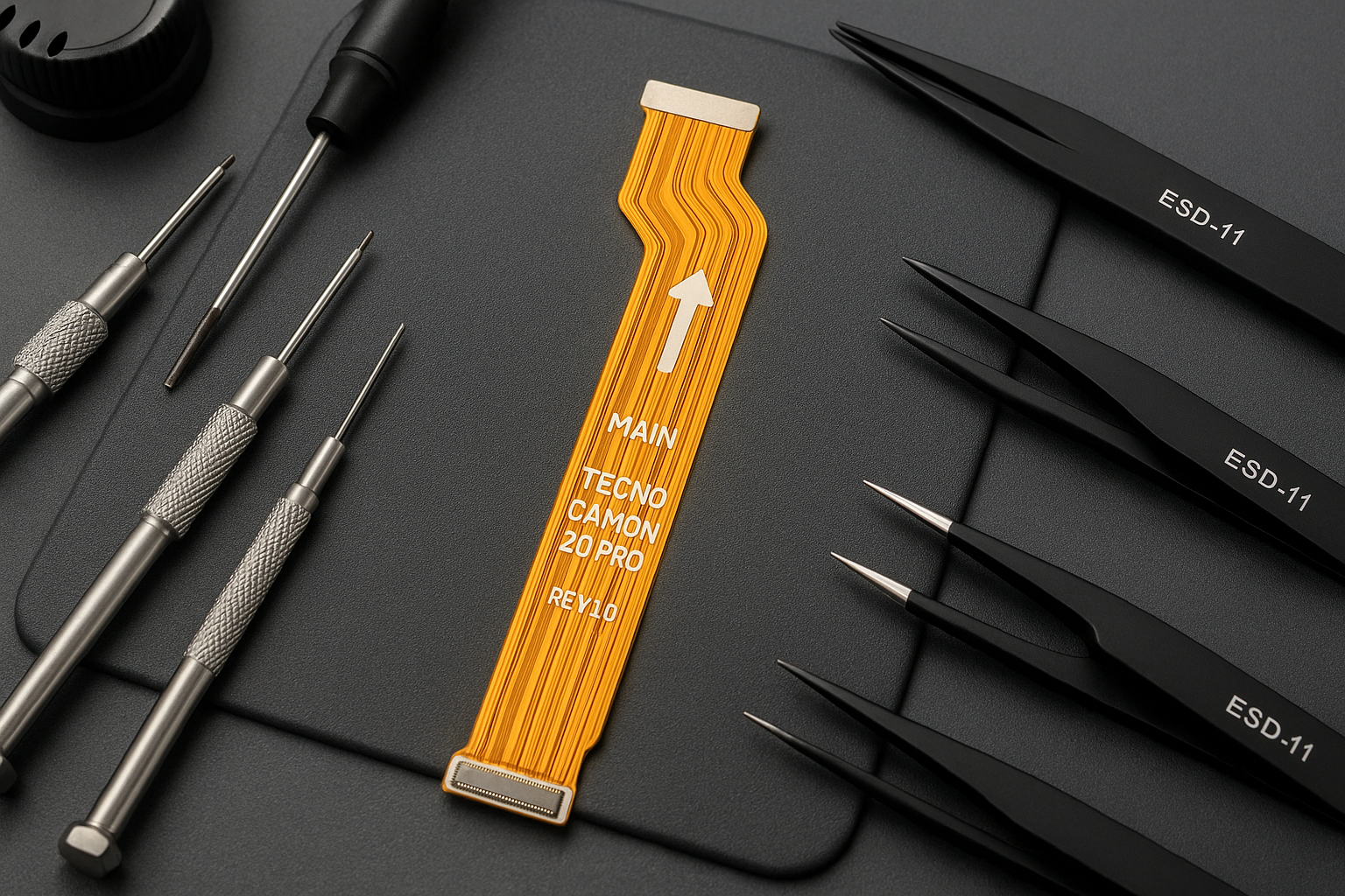 Tecno Camon 20 Pro Main Flex Cable - Workshop Setting