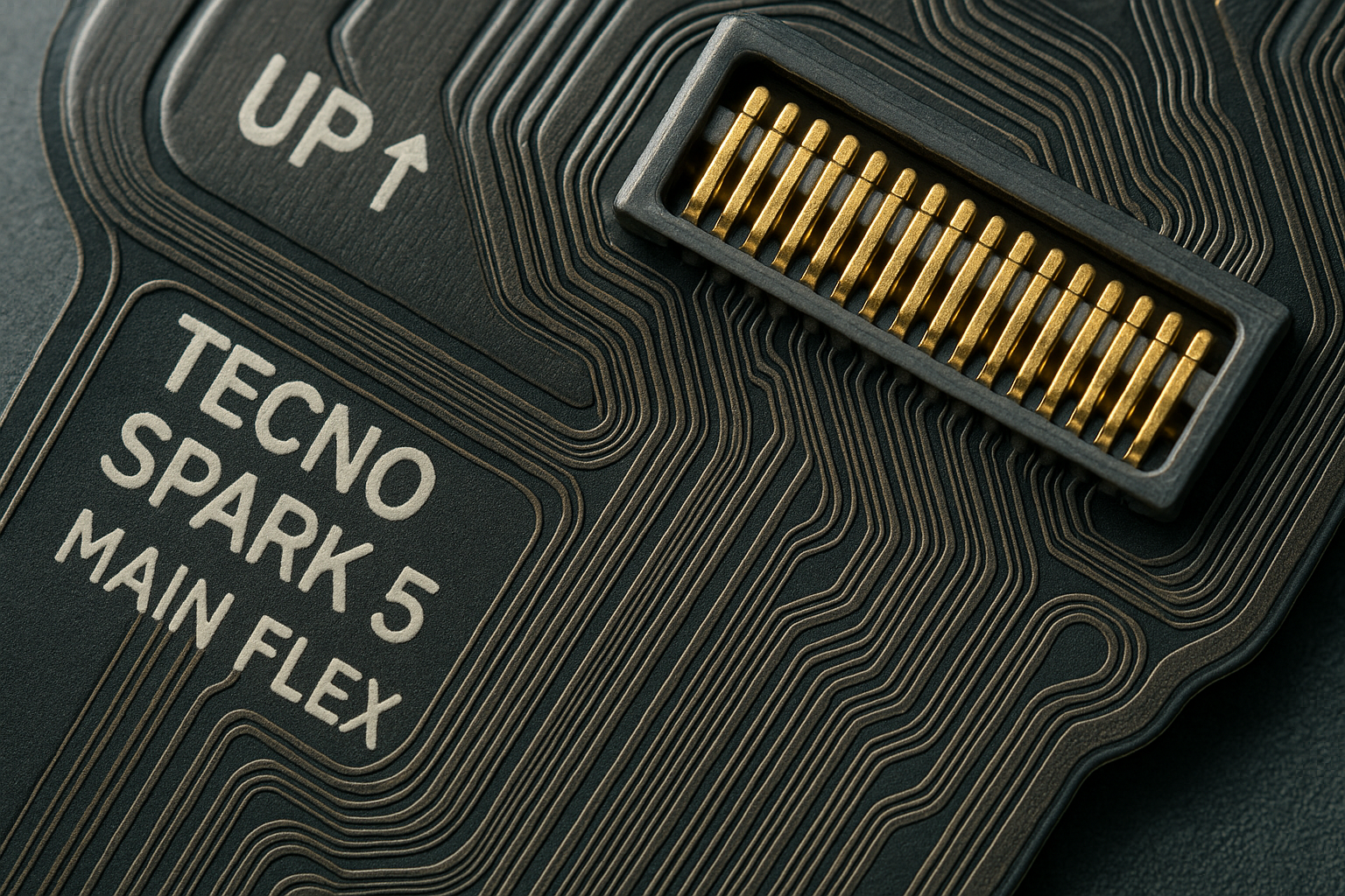 Tecno Spark 5 Main Flex Cable - Detailed Close-up