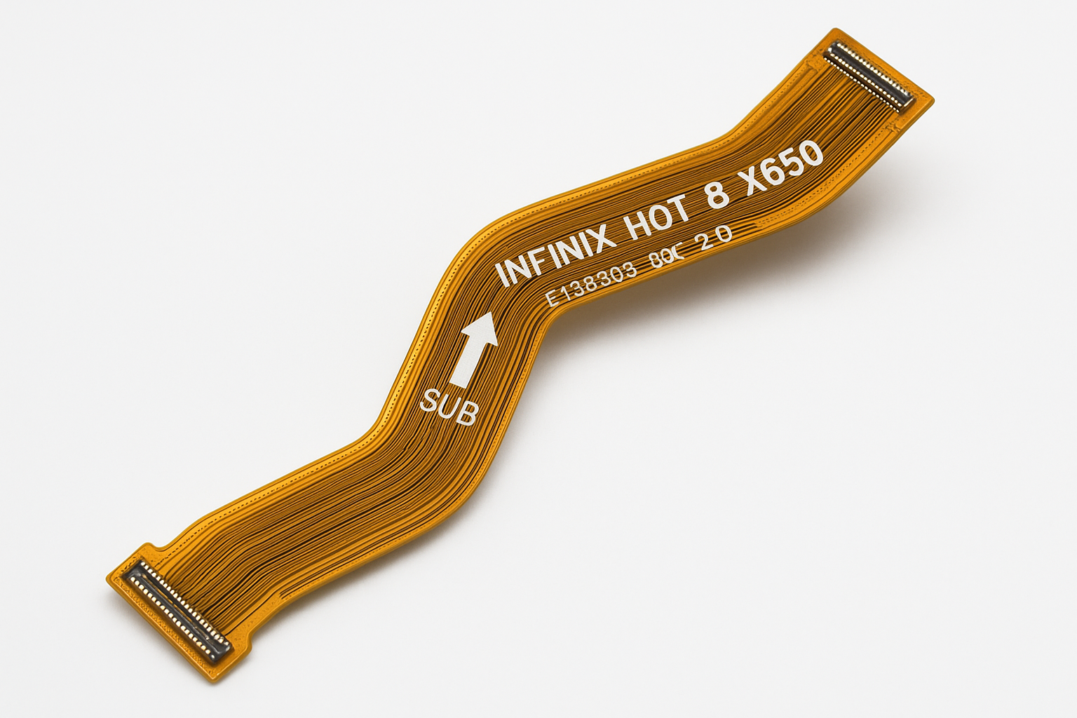 Infinix Hot 8 X650 Main Flex Cable Angled View