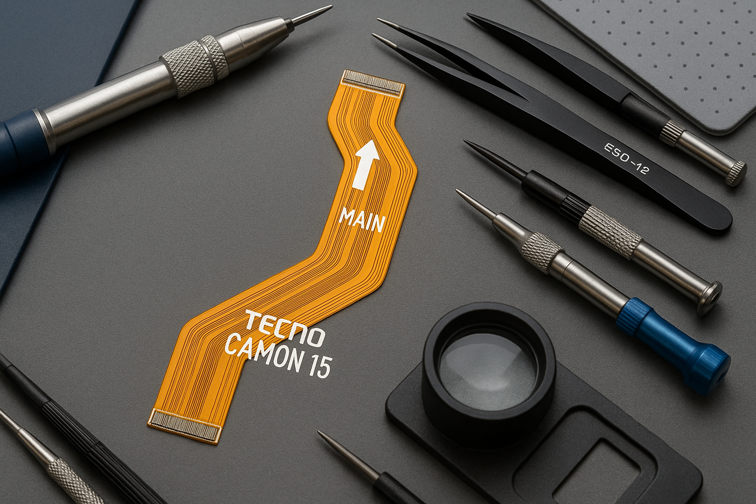 Tecno Camon 15 Main Flex Cable - Workshop Setting