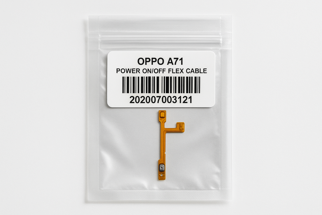 Oppo A71 Power Flex Cable - Professional Packaging
