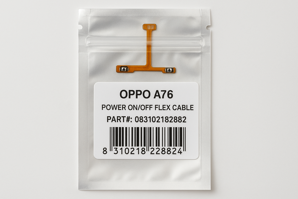 Oppo A76 Power Flex Cable - Professional Packaging