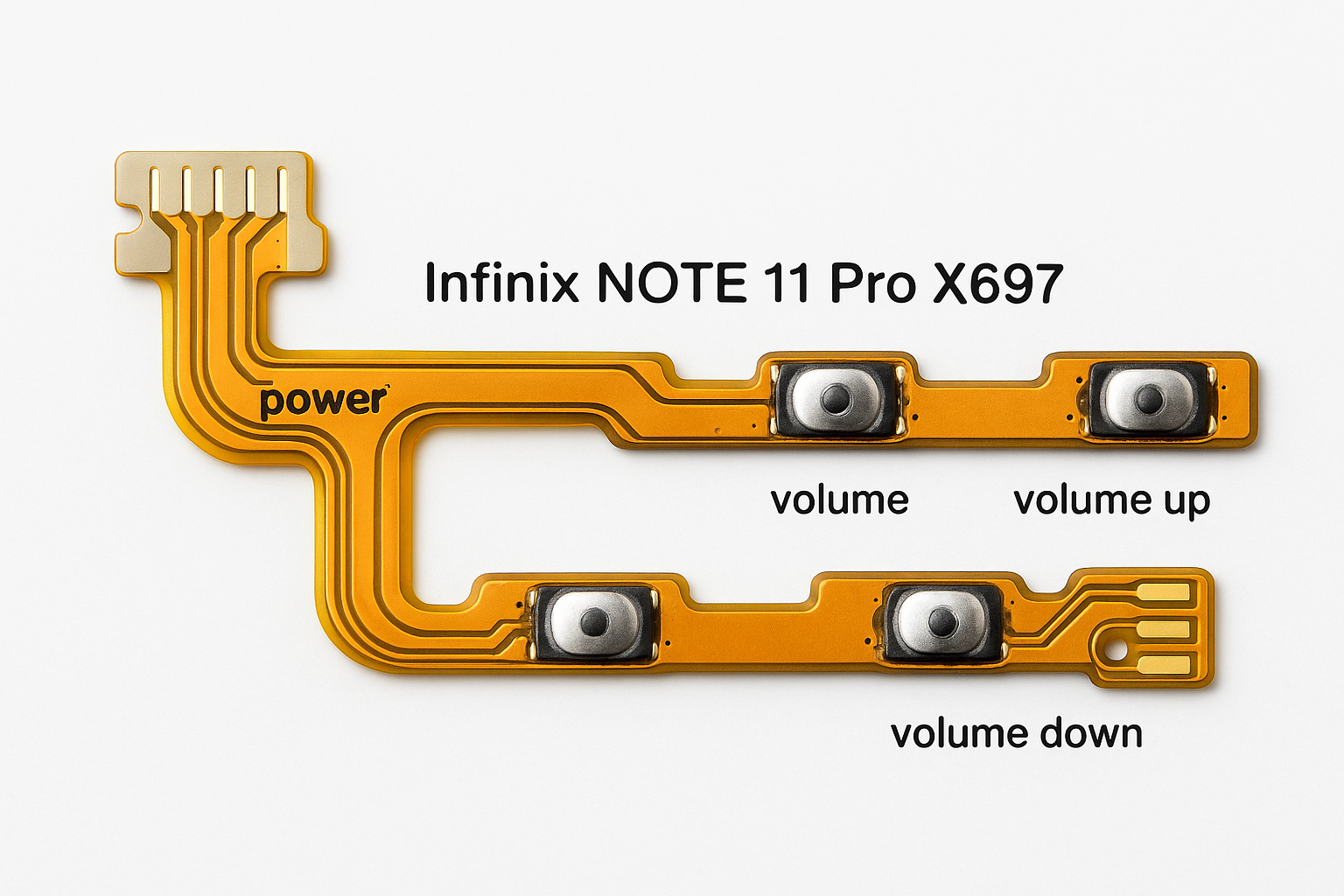 Infinix Note 11 Pro X697 Power Volume Flex Cable