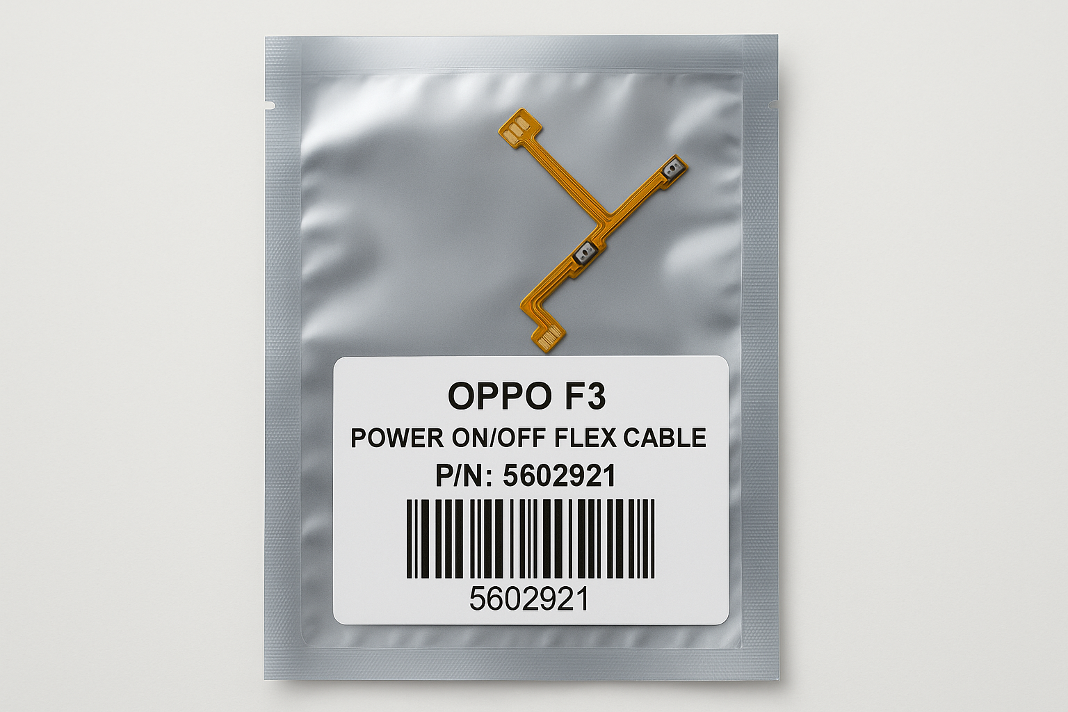 Oppo F3 Power Flex Cable - Professional Packaging