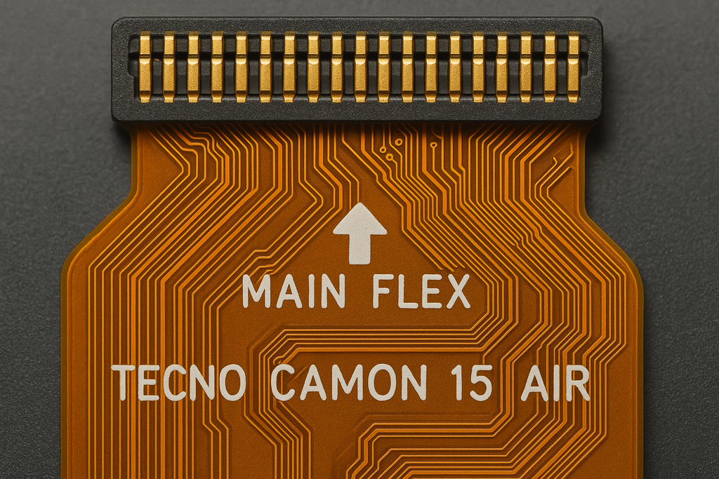 Tecno Camon 15 Air Main Flex Cable - Detailed Close-up