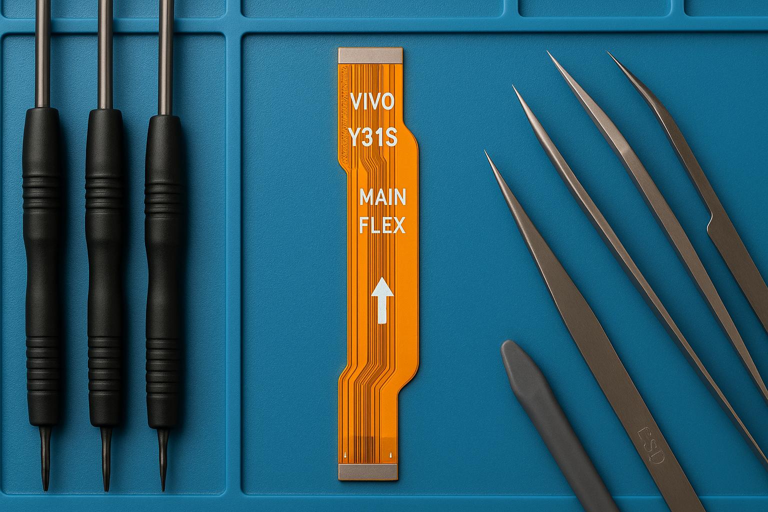 Vivo Y31S Main Flex Cable - Workshop Setting